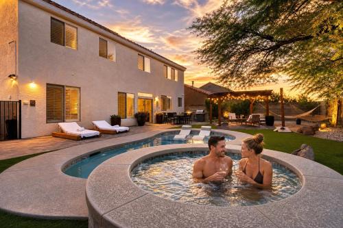 Highland Hills House | Luxury and Harmony in a 6BR Dream Villa; Pool, Hot Tub, Game room, Near the Las Vegas Strip