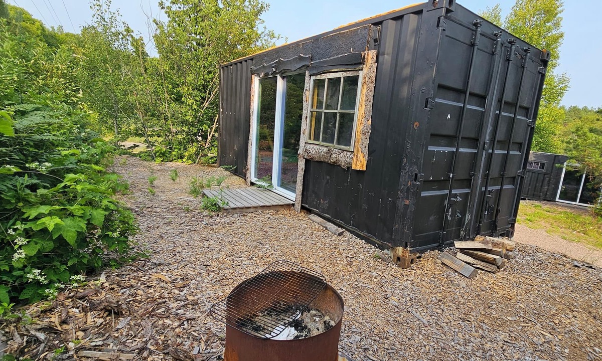 Mohawk Cabin | Rustic shipping containers made into cozy cabins. Located U.P.'s Copper Country.