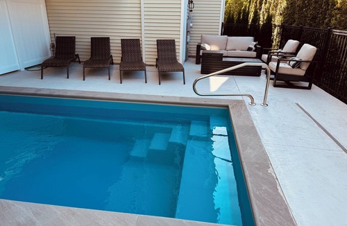 South Haven House | Beachfront Luxury Home-NEW Private Heated Pool, Lake View, Firepit, Game Room