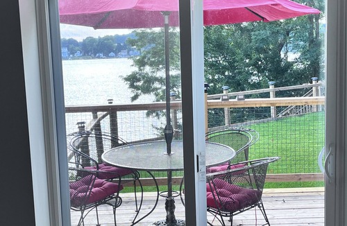 Sister Lakes House | Charming lakefront home on all-sports Little Crooked Lake in Sister Lakes