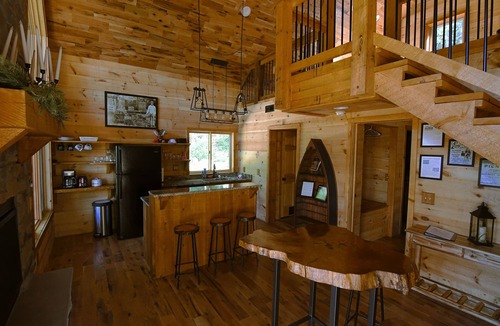 Nixa Cabin | Riverfront cabin located in town yet steps away from total wilderness