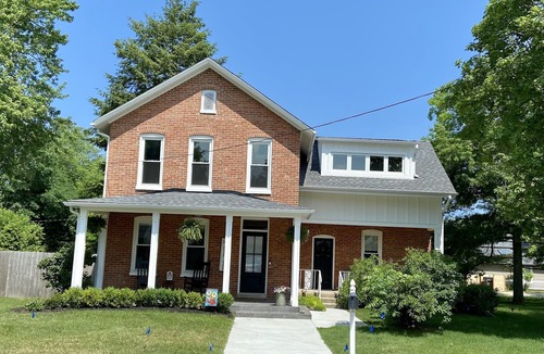 New Buffalo House | Vintage, restored home w/pool, hot tub & courtyard-just blocks to town & beach