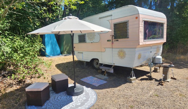 Boho Caravan themed, Vintage 1961 Oasis Camper