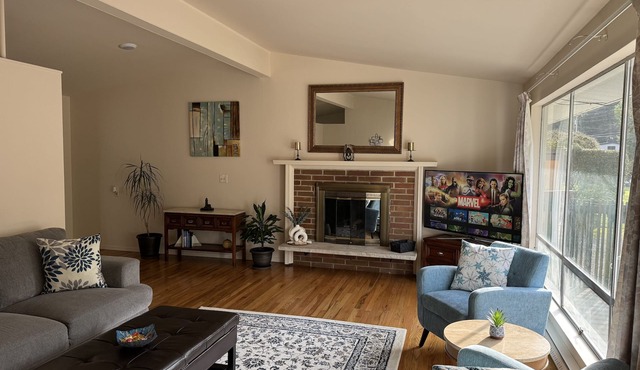Charming City Home with Professional WFH Setup & AC
