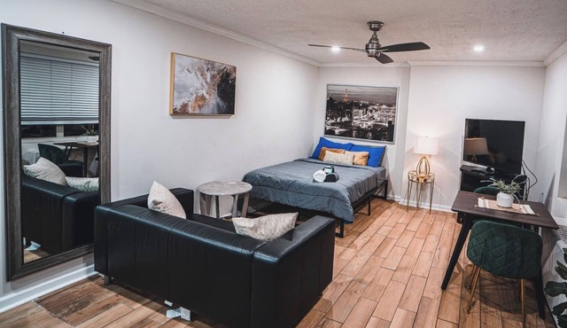 Downtown Studio, Skyline View, Walk to Attractions