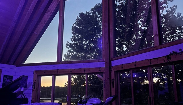Dream A-Frame Cabin on the Hudson with heated pool and dock! Sleeps 10; Pets ok!