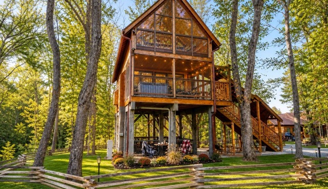 Eagles Nest is ready for you to have a soaring adventure. Unique Tree House.