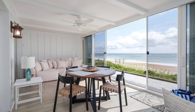 El Mar Villa | Oceanfront Luxury Condo w/Sunroom Patio + Beach Access