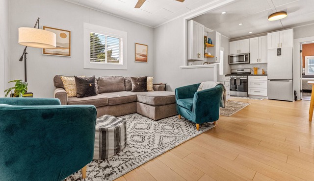 Fully renovated historic home in the sunbelt with lovely yard, deck & firepit