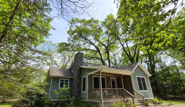 Home in heart of Union Pier Scrnd porch Beach 2.5 blocks Firepit Walk to all