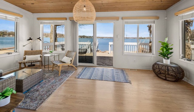 Lakefront Oasis with private beach and dock in Southwest Michigan!