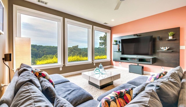 Modern Retreat w/River View in Roswell!