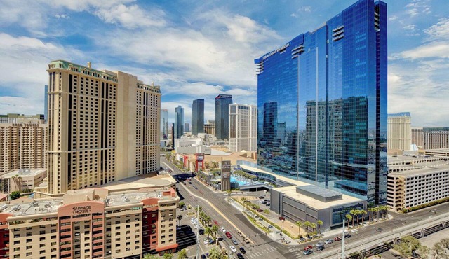 No Resort Fee | Balcony Strip Views, Pools & Parking