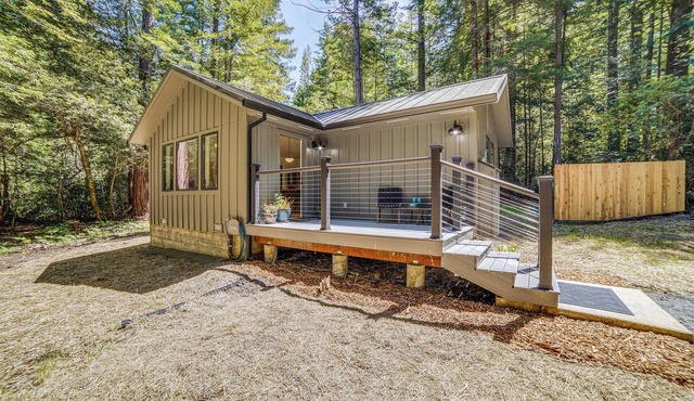 Peaceful Mendocino Cottage Surrounded By Redwoods