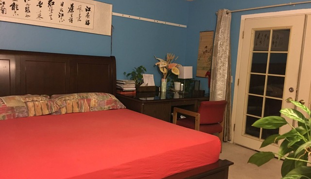 Separated Master bedroom with privacy