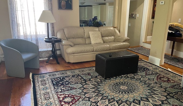Spacious Apt. 2 car free parking great location.